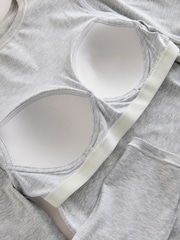 Marga gris - Hidden Support Ribbed Long Sleeve Top - Imagen 11 de 11