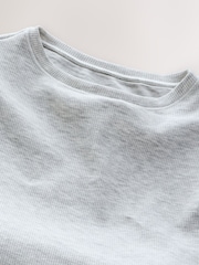 Grey Marl Hidden Support Ribbed Long Sleeve Top - Image 8 of 9