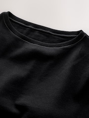 Black Hidden Support Ribbed Long Sleeve Top - Image 6 of 7