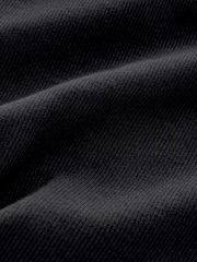 Black Hidden Support Ribbed Long Sleeve Top - Image 7 of 7