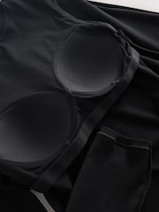 Black Hidden Support Ribbed Long Sleeve Top - Image 9 of 9