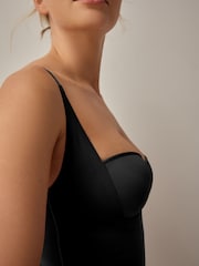Black Shaping Medium Control Premium Cotton Wear Your Own Bra Slip - Image 4 of 4