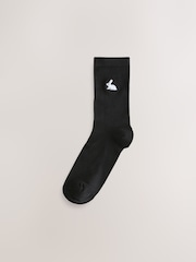 Spring Animals Embroidered Motif Ankle Socks 4 Pack - Image 2 of 8