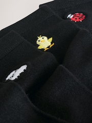 Spring Animals Embroidered Motif Ankle Socks 4 Pack - Image 8 of 8