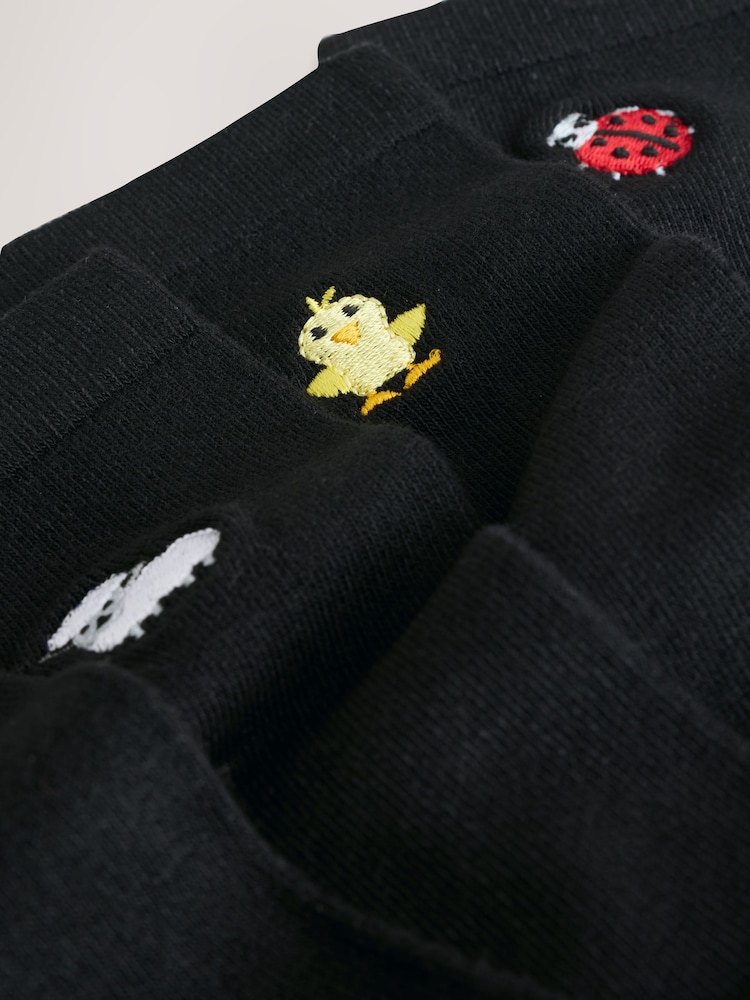 Spring Animals Embroidered Motif Ankle Socks 4 Pack - Image 8 of 8