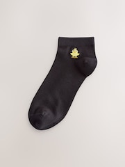 Spring Animals Embroidered Motif Trainer Socks 4 Pack - Image 4 of 8