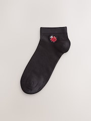 Spring Animals Embroidered Motif Trainer Socks 4 Pack - Image 5 of 8