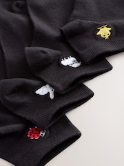 Spring Animals Embroidered Motif Trainer Socks 4 Pack - Image 8 of 8