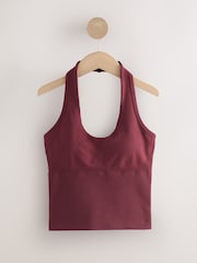 Burdeos - Seamfree Halter Sports Top - Imagen 1 de 3