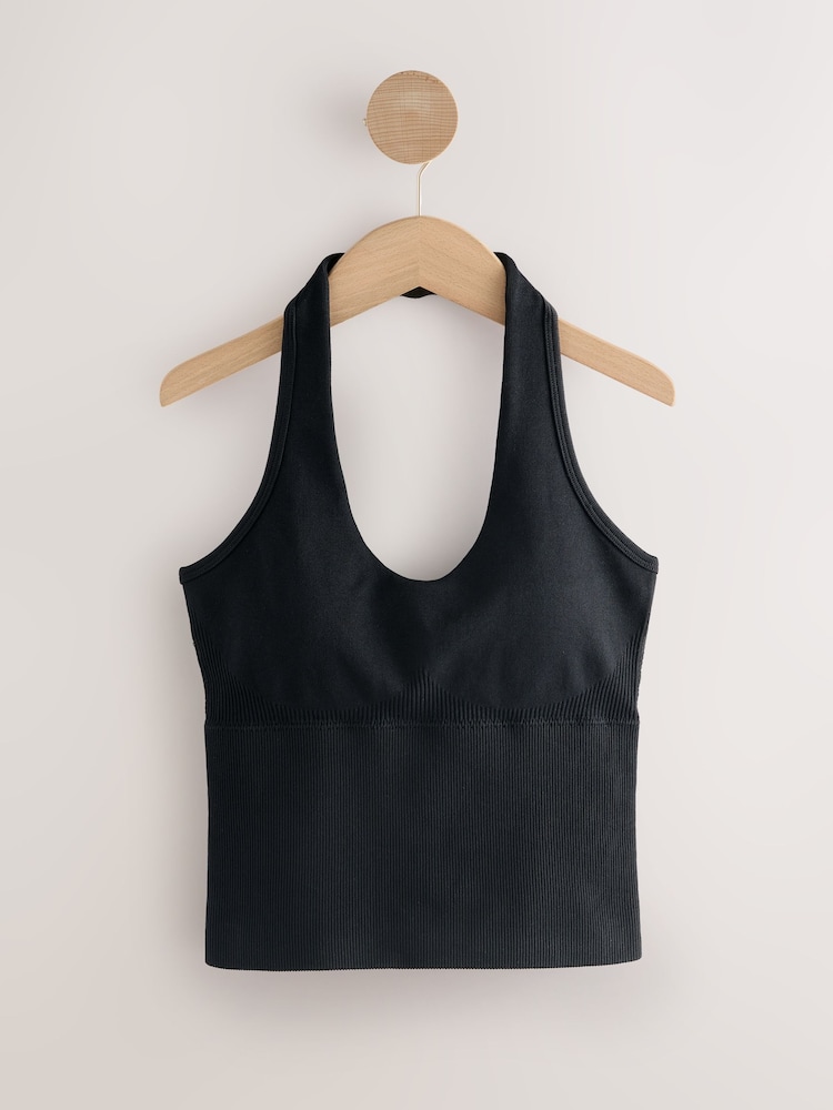 Seamfree Halter Sports Top - Imagen 1 de 3