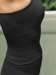 self. Black Seamfree Halter Sports Top - Image 5 of 9