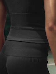 self. Black Seamfree Halter Sports Top - Image 6 of 9