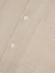 Reiss Oatmeal/White Sensei Seersucker Stripe Shirt - Image 6 of 6
