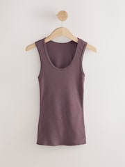 لون التوت - Thermogen Maximum Warmth Rib Thermal Vest - صورة 7 من 9