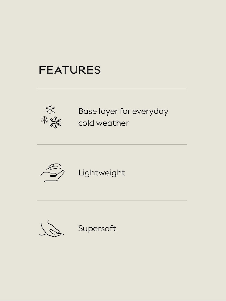Black Thermogen Maximum Warmth Rib Thermal Leggings - Image 4 of 4