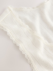 Cream ThermoGen Maximum Warmth Pointelle Thermal Vest - Image 9 of 9