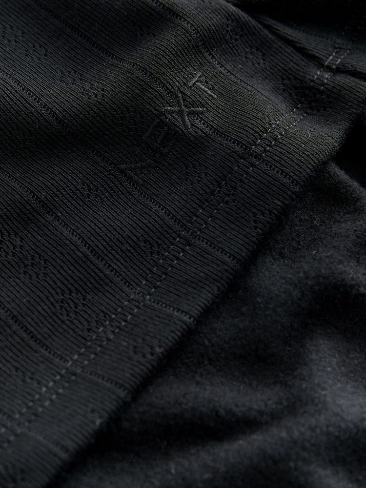 Black Thermal Maximum Warmth Cosy Pointelle Long Sleeved Top - Image 9 of 9 Black Thermal Maximum Warmth Cosy Pointelle Long Sleeved Top - Image 9 of 9
