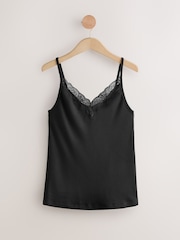 Black Thermogen Maximum Warmth Merino Wool Thermal Cami Top - Image 1 of 3