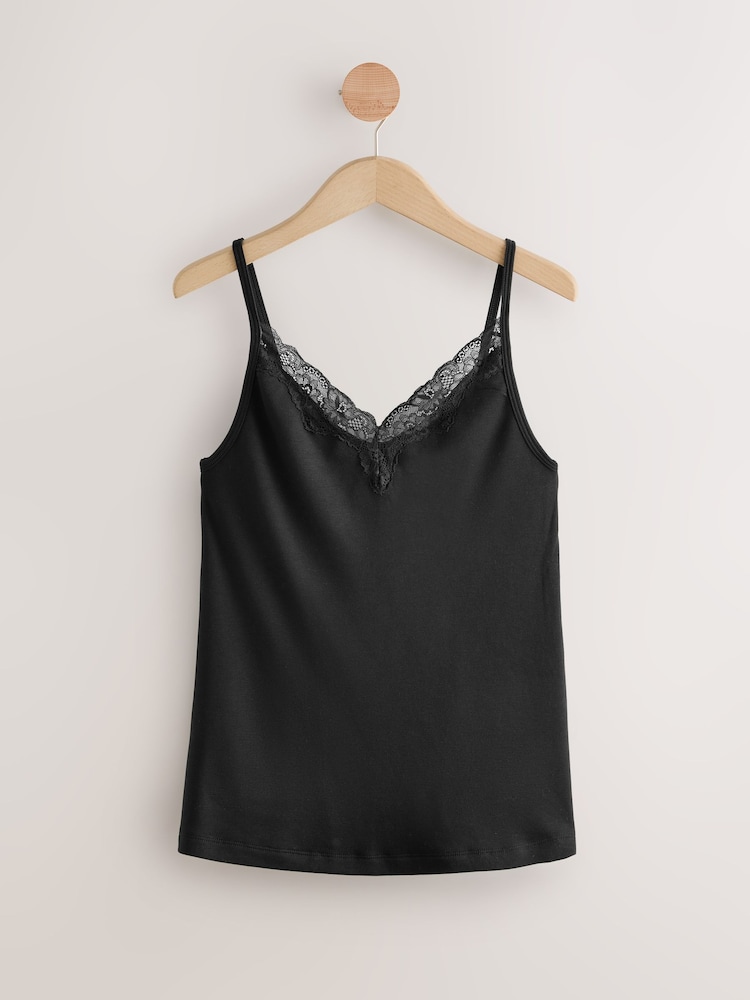 Black Thermogen Maximum Warmth Merino Wool Thermal Cami Top - Image 1 of 3