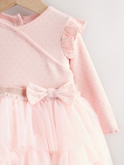Pink Baby Long Sleeve Tutu Dress (0mths-2yrs) - Image 3 of 8