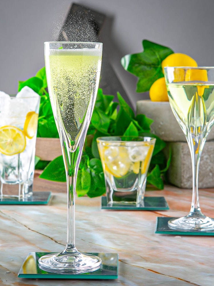 RCR Clear Fusion Champagne Flute Glasses Set of 6 170ml - Image 1 of 4