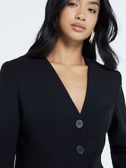 Negro - River Island Petite Button Front Blazer - Imagen 3 de 5