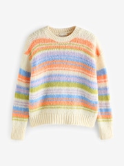 River Island Orange Striped Jumper - Image 5 of 7