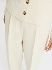 River Island Buttermilk Yellow Petite Slim Barrell Leg Trousers - Image 4 of 4