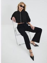 River Island Black Tailored Joggers - Image 1 of 6