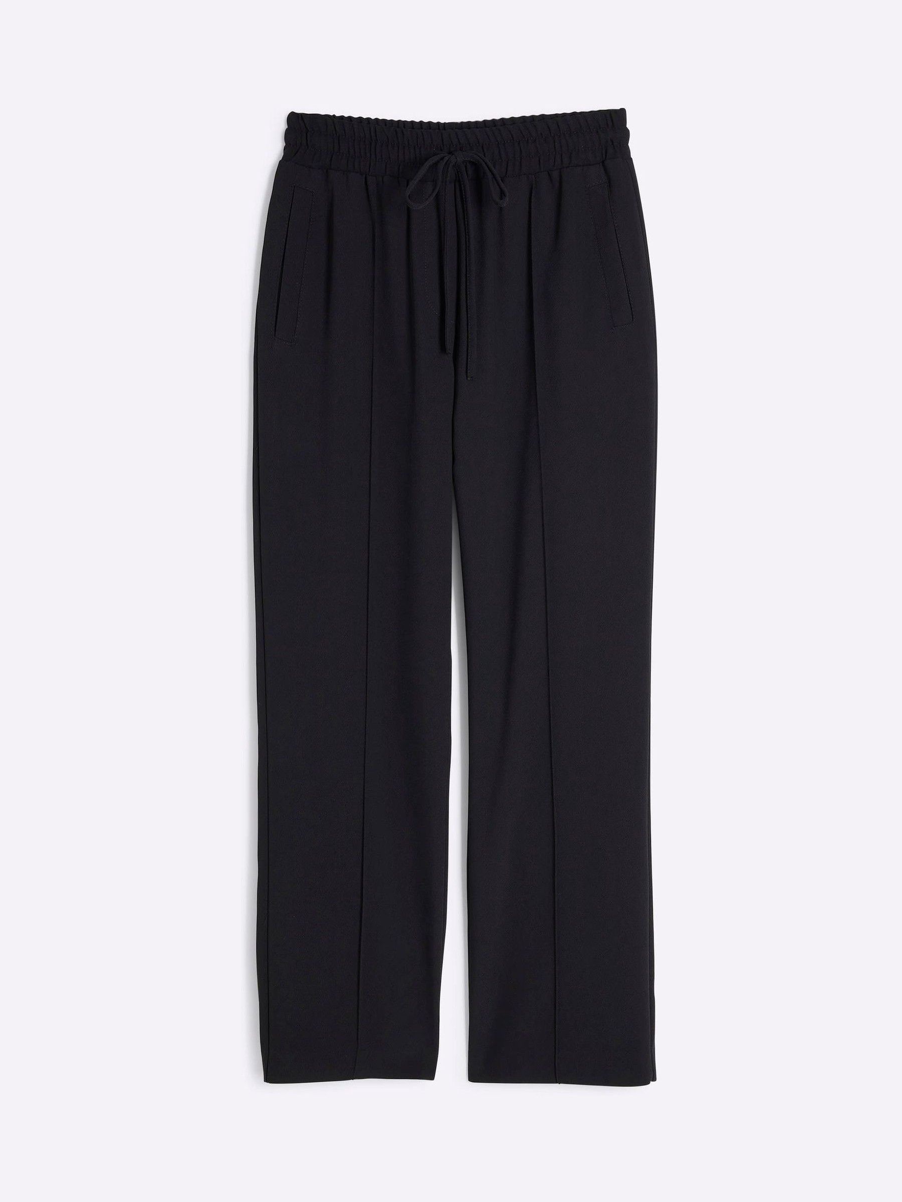 Buy River Island Black Tailored Joggers from the Next UK online shop