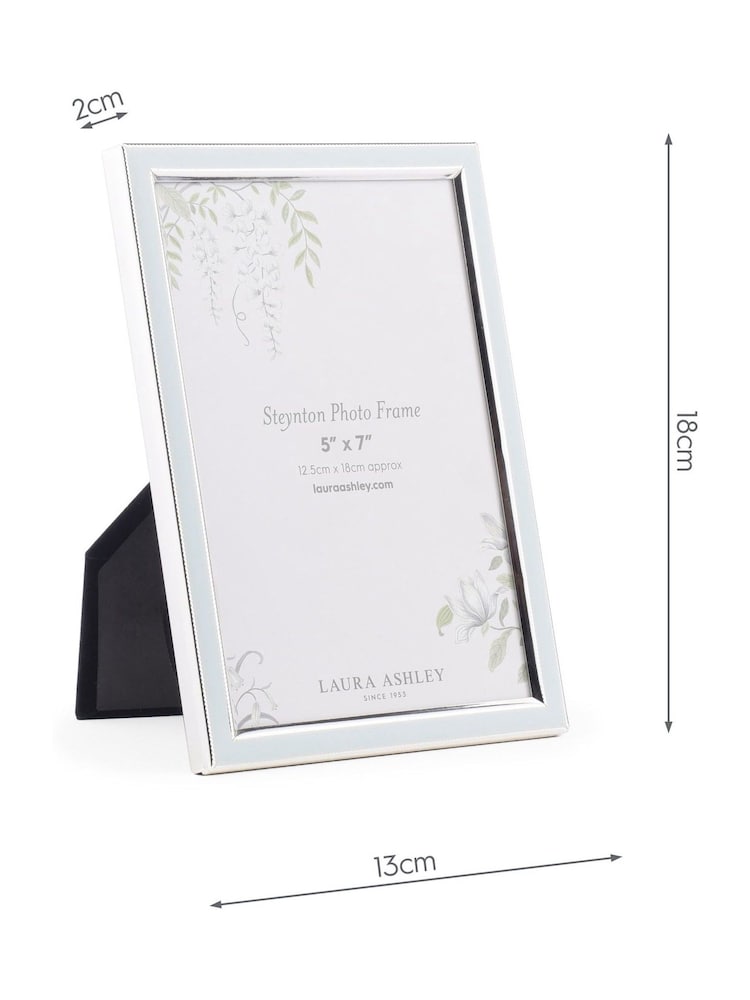 Laura Ashley Pale Blue Steynton Photo Frame - Image 5 of 5
