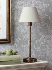 Laura Ashley Antique Bronze Denston Table Lamp - Image 2 of 8