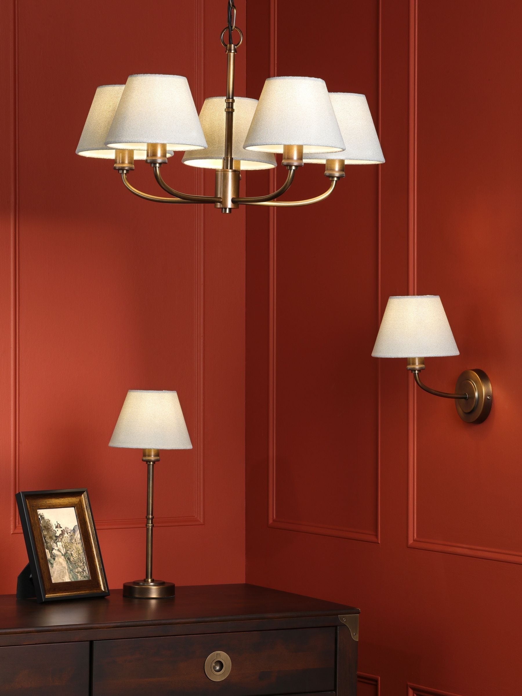 Buy Laura Ashley Antique Bronze Denston Table Lamp from the Next