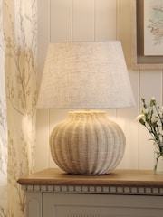 Laura Ashley Natural Fernhill Table Lamp Small - Image 1 of 7