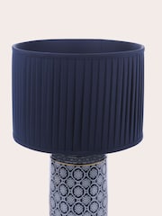 Laura Ashley Blue Knipton Table Lamp - Image 5 of 7