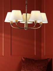 Laura Ashley Antique Bronze Denston 5 Pendant Ceiling Light - Image 1 of 8