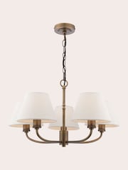 Laura Ashley Antique Bronze Denston 5 Pendant Ceiling Light - Image 4 of 8