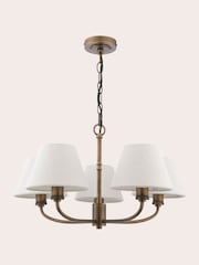 Laura Ashley Antique Bronze Denston 5 Pendant Ceiling Light - Image 5 of 8