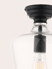 Laura Ashley Black Ockley Ceiling Flush Fitting Light - Image 5 of 7