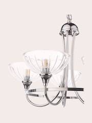 Laura Ashley Polished Nickel Wellham 5 Light Pendant Light - Image 6 of 7