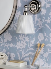 Laura Ashley Polished Nickel Callaghan 1 Wall Light - Image 2 of 6