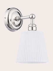 Laura Ashley Polished Nickel Callaghan 1 Wall Light - Image 4 of 6
