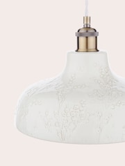 Laura Ashley Grey Pussywillow 1 Pendant Ceiling Light - Image 6 of 8