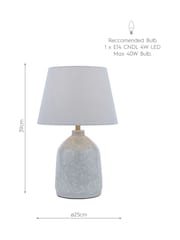 Laura Ashley Duck Egg Campion Table Lamp - Image 7 of 7