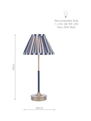 Laura Ashley Antique Brass Denwick Table Lamp - Image 8 of 8