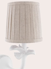 Laura Ashley White Eleni 1 Light Wall Light - Image 5 of 7