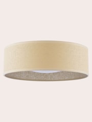 Laura Ashley Woven Rattan Buckenham Ceiling Flush Ceiling Fitting Light - Image 4 of 7
