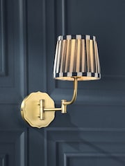 Laura Ashley Antique Brass Denwick 1 Wall Light - Image 1 of 8