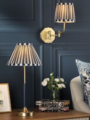 Laura Ashley Antique Brass Denwick 1 Wall Light - Image 3 of 8