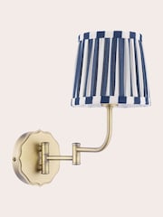 Laura Ashley Antique Brass Denwick 1 Wall Light - Image 5 of 8